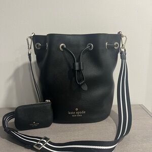 Kate Spade Black Bucket Bag